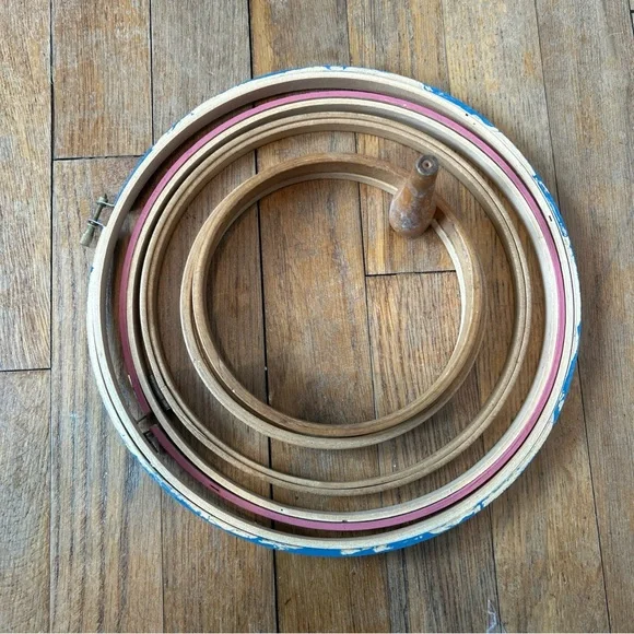 Wooden Embroidery Hoop Set - Picture 1 of 8